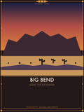 Big Bend National Park - Vintage WPA Style Travel Poster — National Park Poster 18×24" Wall Art