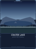 Crater Lake National Park - Vintage WPA Style Travel Poster — National Park Poster 18×24" Wall Art