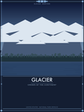 Glacier National Park - Vintage WPA Style Travel Poster