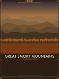 Great Smoky Mountains National Park - Vintage WPA Style Travel Poster