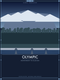 Olympic National Park - Vintage WPA Style Travel Poster