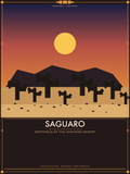 Saguaro National Park - Vintage WPA Style Travel Poster