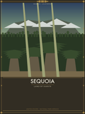Sequoia National Park - Vintage WPA Style Travel Poster
